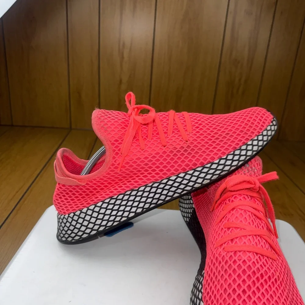 Adidas Deerupt Runner Solar‎ Red Bright Crimson Sneakers B41769 Mens 13